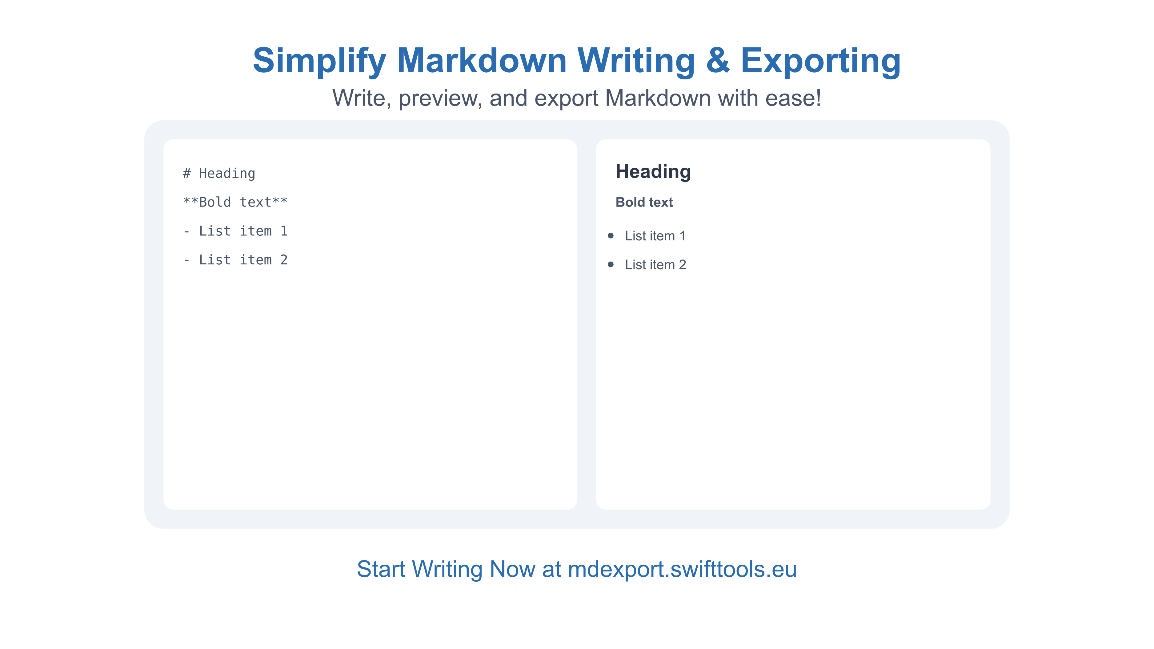 Markdown Editor - Easy Online Markdown Writing and Export Tool